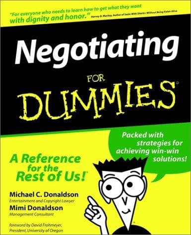 Cover of Negotiating for dummies by Michael C. Donaldson