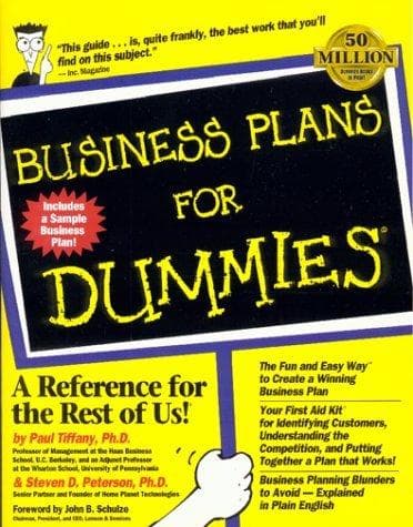 Cover of Business plans for dummies by Paul Tiffany