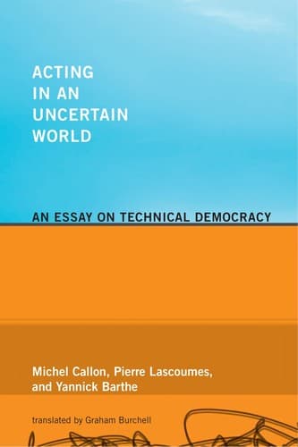 Cover of Acting in an uncertain world by Michel Callon
