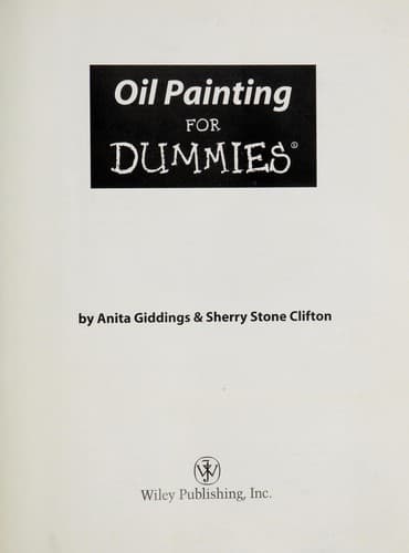 Cover of Oil painting for dummies by Anita Giddings
