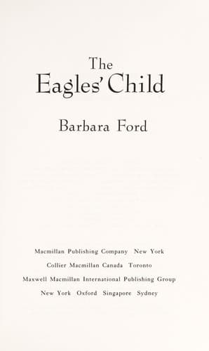 Cover of Eagles Child by Barbara Ford
