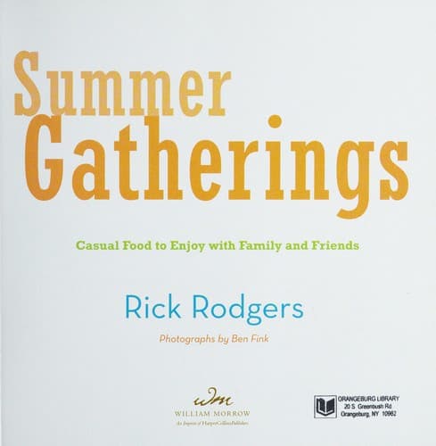 Cover of Summer Gatherings by Rick Rodgers