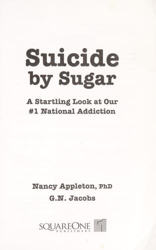 Cover of Suicide by sugar by Nancy Appleton