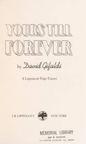 Cover of Yours till forever by David Gifaldi