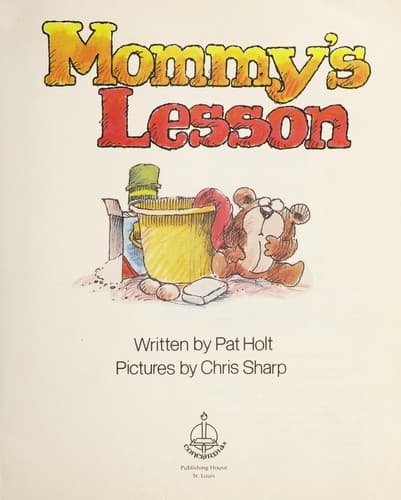 Cover of Mommy's lesson by Pat Holt