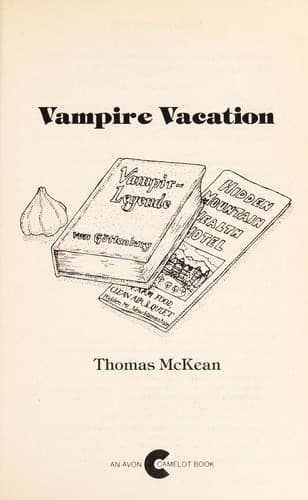 Cover of Vampire vacation by Thomas McKean