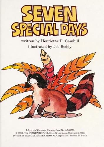 Cover of Seven special days by Henrietta Gambill