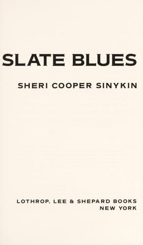 Cover of Slate blues by Sheri Cooper Sinykin