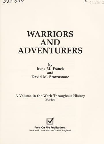 Cover of Warriors and adventurers by Irene M. Franck