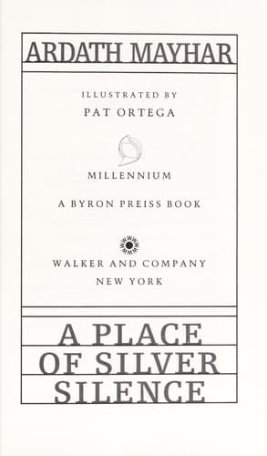 Cover of A place of silver silence by Ardath Mayhar