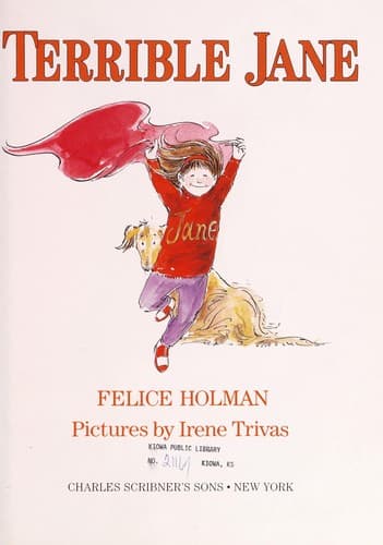 Cover of Terrible Jane by Felice Holman