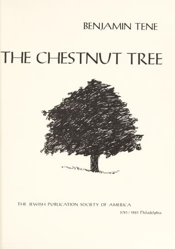 Cover of In the shade of the chestnut tree by Benjamin Tene