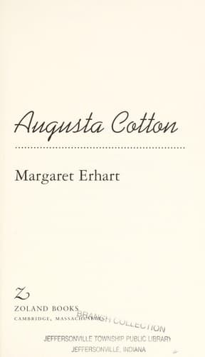 Cover of Augusta Cotton by Margaret Erhart
