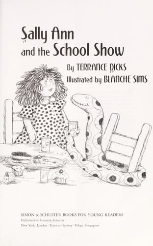 Cover of Sally Ann and the school show by Terrance Dicks