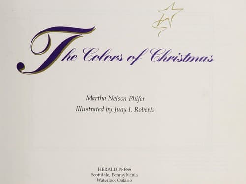 Cover of The colors of Christmas by Martha Nelson Phifer