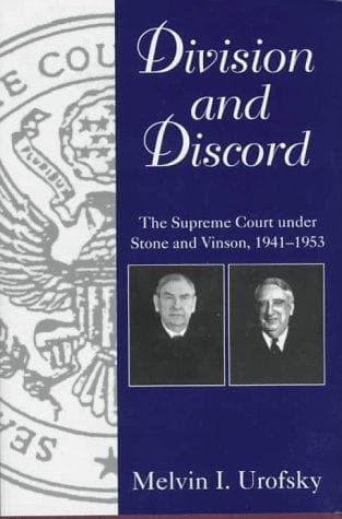 Cover of Division and discord by Melvin I. Urofsky