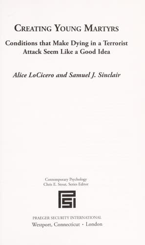 Cover of Creating young martyrs by Alice LoCicero