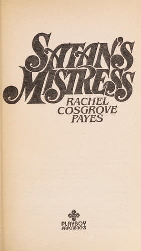 Cover of Satan's Mistress by Rachel Cosgrove Payes