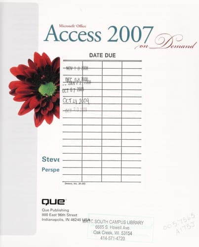 Cover of Microsoft Office Access 2007 on demand by Steve Johnson