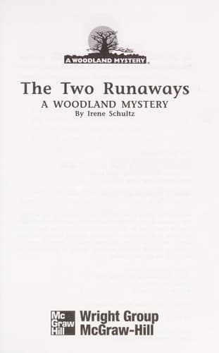 Cover of The Two Runaways by Irene Schultz