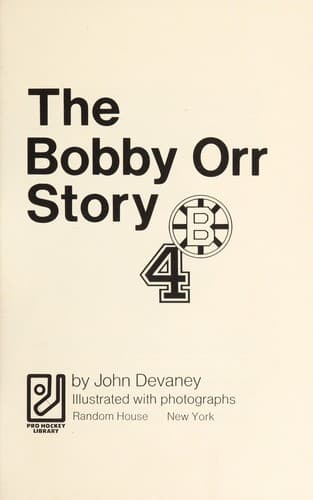 Cover of The Bobby Orr story by Devaney, John