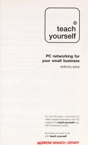 Cover of PC networking for your small business by Anthony Price