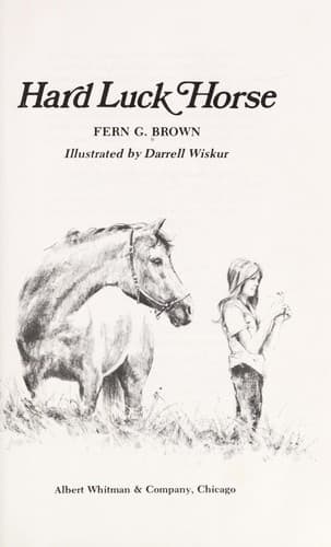 Cover of Hard luck horse by Fern G. Brown