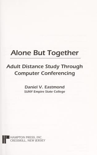 Cover of Alone but together by Daniel V. Eastmond