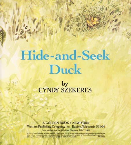 Cover of Hide-and-seek duck by Cyndy Szekeres