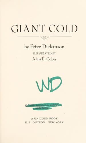 Cover of Giant cold by Peter Dickinson
