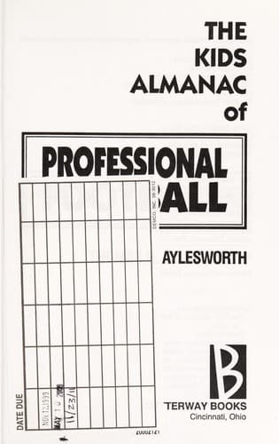 Cover of The kids' almanac of professional football by Thomas G. Aylesworth