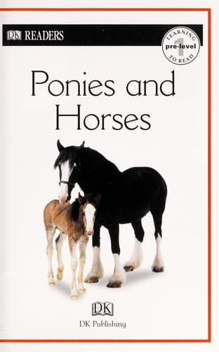 Cover of Ponies and horses by Fiona Lock