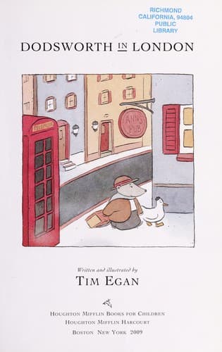 Cover of Dodsworth in London by Tim Egan