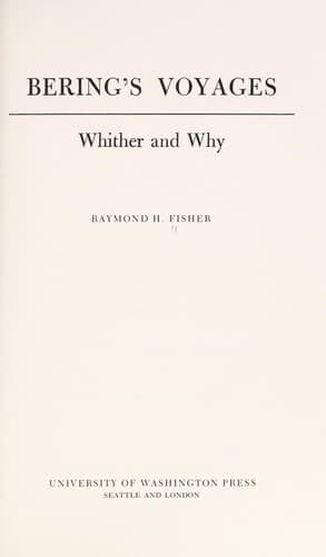 Cover of Bering's voyages by Fisher, Raymond Henry