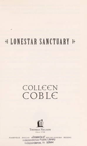 Cover of Lonestar Sanctuary (Lonestar #1) by Colleen Coble