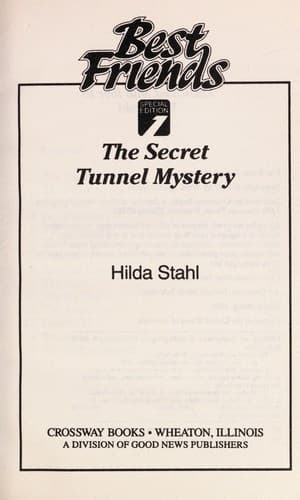 Cover of The secret tunnel mystery by Hilda Stahl