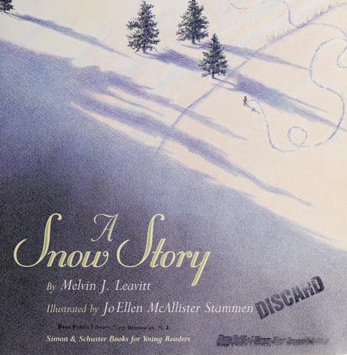 Cover of A snow story by Melvin Leavitt