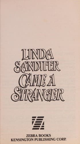 Cover of Came a stranger by Linda Sandifer