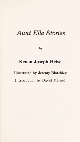 Cover of Aunt Ella stories by Kenan Heise