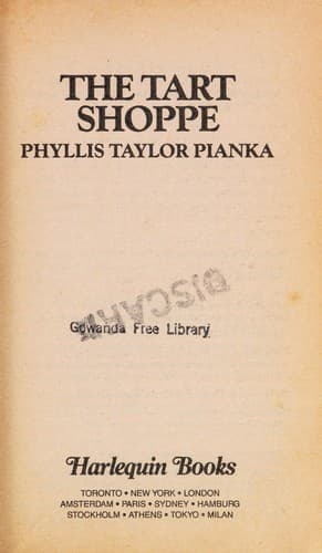 Cover of The Tart Shoppe (Harlequin Regency #3) by Phyllis Taylor Pianka