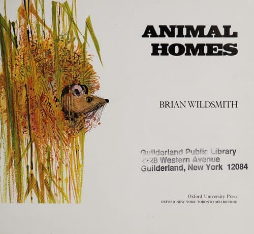Cover of Animal homes by Brian Wildsmith