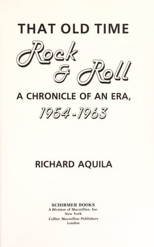 Cover of That old time rock & roll by Richard Aquila