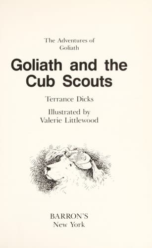 Cover of Goliath and the cub scouts by Terrance Dicks