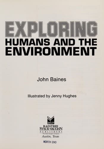 Cover of Exploring humans and the environment by John D. Baines