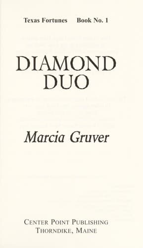 Cover of Diamond duo by Marcia Gruver