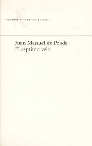 Cover of El séptimo velo by Juan Manuel de Prada