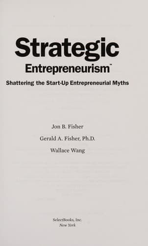 Cover of Strategic entrepreneurism by Jon B. Fisher