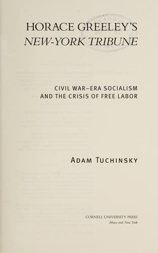 Cover of Horace Greeley's New-York tribune by Adam-Max Tuchinsky