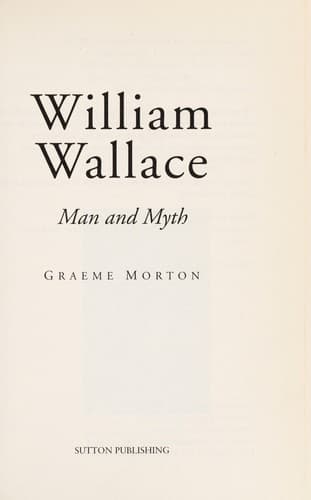 Cover of William Wallace by Graeme Morton