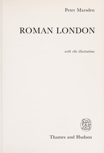 Cover of Roman London by Peter Richard Valentine Marsden